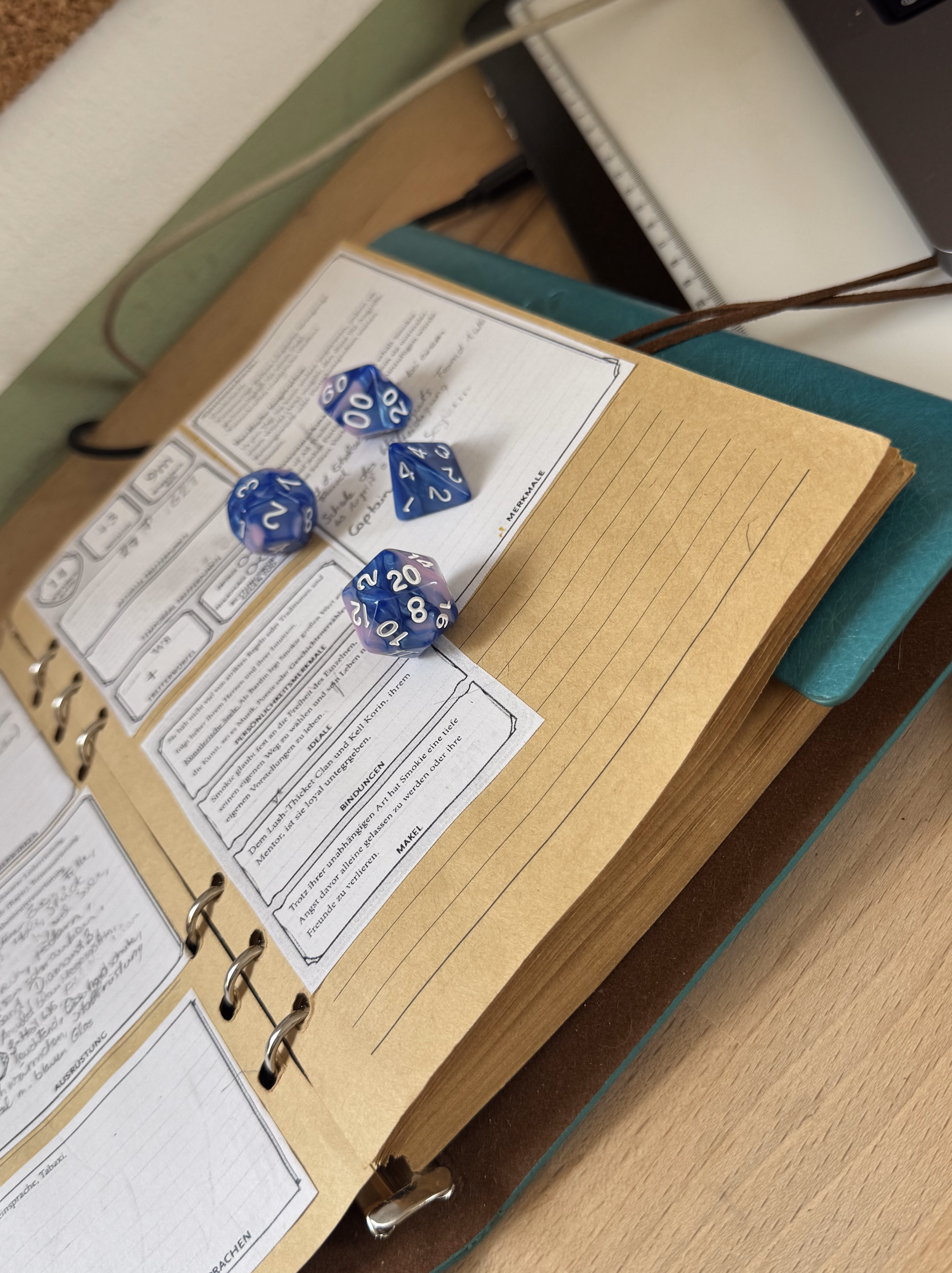 DND-Würfel mit Notizbuch DND-Würfel mit Notizbuch